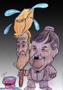 Cartoon: laurel and hardi (small) by Hossein Kazem tagged laurel,and,hardi