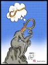 Cartoon: think (small) by Hossein Kazem tagged think