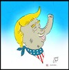 Cartoon: trump (small) by Hossein Kazem tagged trump