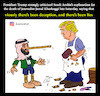 Cartoon: trump and bensalman (small) by Hossein Kazem tagged trump,and,bensalman