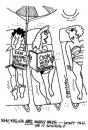 Cartoon: Newly Weds (small) by Dave Parker tagged sun,tan,cook,man,woman,couple,beach,sun