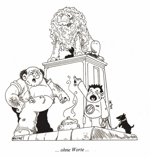 Cartoon: Der Haufen (medium) by kunstkai tagged haufen,hundekot,großstadt,ordnungsamt,ärger