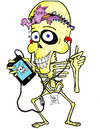 Cartoon: i - Phone Bone (small) by DaD O Matic tagged iphone skeletons pirates brains tunes 4g