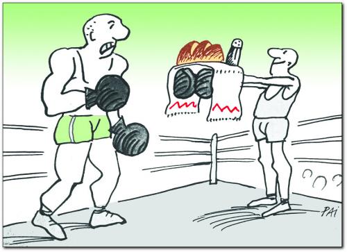 Cartoon: boxing (medium) by penapai tagged sport