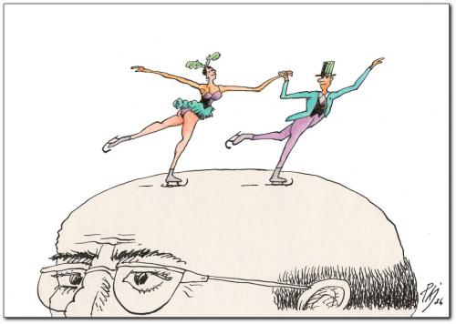 Cartoon: dance (medium) by penapai tagged patinage,gehirnjogging,gehirnsport,sport,aktivität,gehirnaktivität,eissport,eiskunstlauf,glatze,kopf,massage,wissen,bildung,intelligenz,psyche,reiz,anreiz,stimulation,tanzen,bewegung,alzheimer,gedächtnis