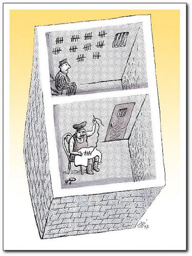 Cartoon: signs (medium) by penapai tagged prisoners