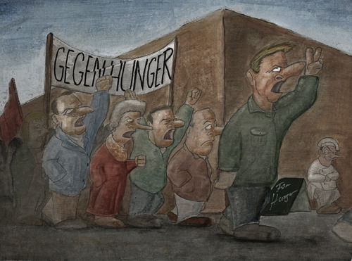 Cartoon: gegen Hunger (medium) by philipolippi tagged hunger,demo,koch
