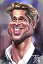 Cartoon: Brad Pitt (small) by Toniokarikatura tagged film,star,hollywood