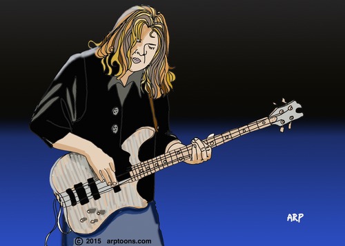 Cartoon: Bass Man (medium) by tonyp tagged arp,guitar,bass,man,arptoons