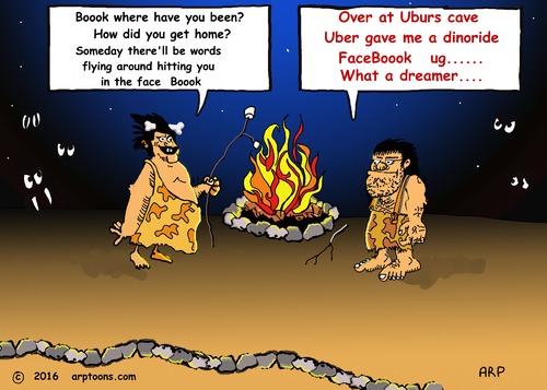 Cartoon: Cave people talking (medium) by tonyp tagged arp,caveman,cave,talking,fir,fire