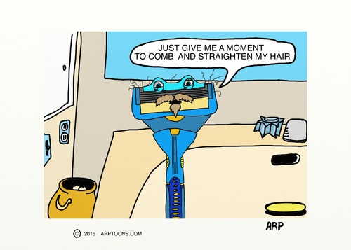 Cartoon: Comb your hair (medium) by tonyp tagged arp,comb,hair,pubes,arptoons