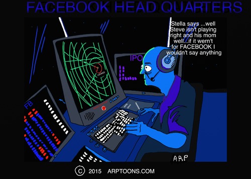Cartoon: FACEBOOK HEAD QUARTERS (medium) by tonyp tagged facebook,arp,arptoons