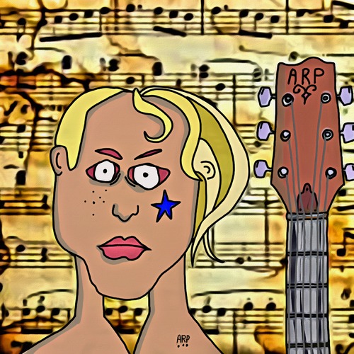 Cartoon: Faces of a musician (medium) by tonyp tagged arp,arptoons,faces,music