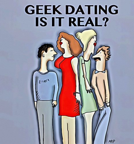 Cartoon: Geek Dating (medium) by tonyp tagged arp,tonyp,arptoons,geeks,dating