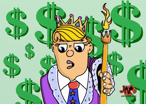 Cartoon: King Trump (medium) by tonyp tagged arp,king,trump,president,usa,elections,next
