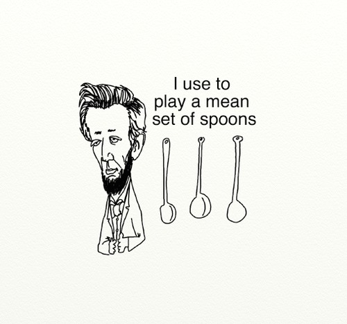 Cartoon: Lincoln spoons (medium) by tonyp tagged ap,spoons,lincoln,arptoons