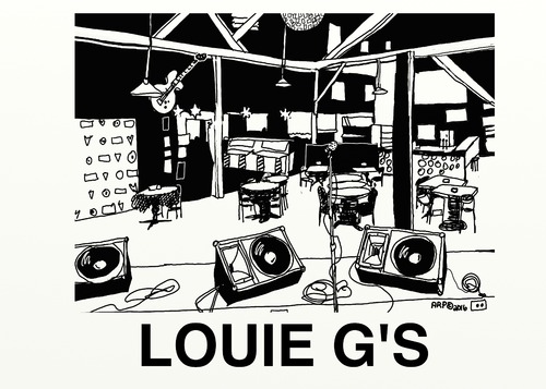 Cartoon: LOUIE G S INSIDE (medium) by tonyp tagged louie,gs,arp,arptoons,bar,drink