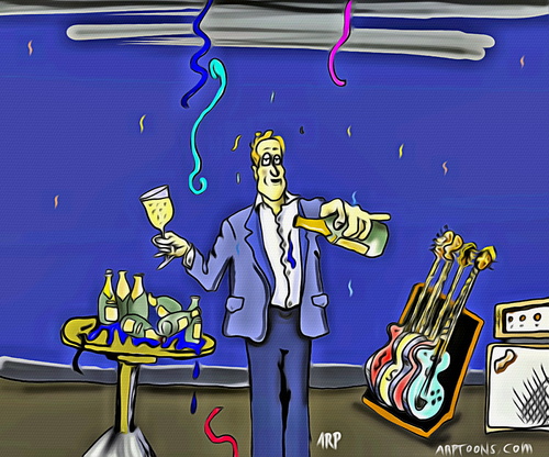 Cartoon: new years party (medium) by tonyp tagged arp,tonyp,arptoons
