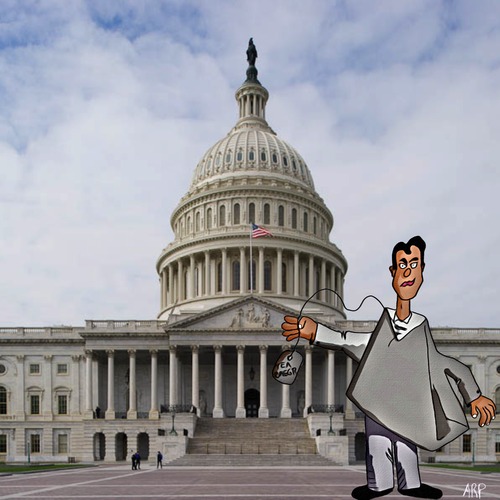Cartoon: Tea Baggers true colors (medium) by tonyp tagged arp,usa,congress,senate,tonyp,arptoonsd