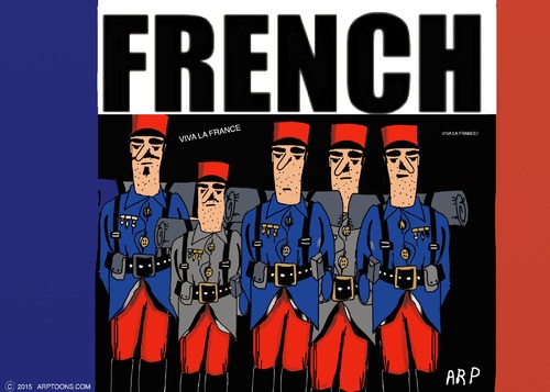 Cartoon: THE FRENCH (medium) by tonyp tagged arp,french,foreign,legion,arptoons