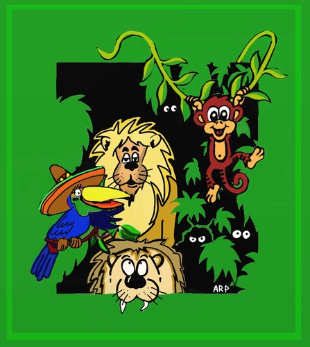 Cartoon: Welcome to the Jungle (medium) by tonyp tagged arp,arptoons,jungle,wacom