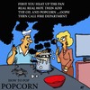 Cartoon: HOW TO COOK POPCORN (small) by tonyp tagged arp,tonyp,arptoons,wacom,draw,popcorn,cooking,stove