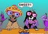 Cartoon: SWEET Cake (small) by tonyp tagged arp,sweet,vacation,dogs,pets,fun,color,colour