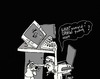 Cartoon: What should I draw? (small) by tonyp tagged arp,drawing,what,should,draw
