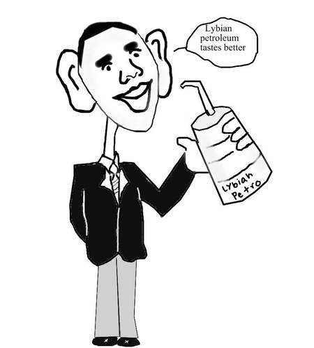 Cartoon: Lybian petroleum (medium) by Cocotero tagged petroleum