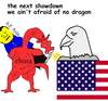 Cartoon: China and the U.S. (small) by Cocotero tagged china,us,conflict