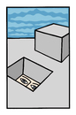Cartoon: Outside (small) by baggelboy tagged hole
