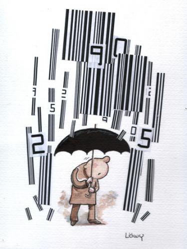 Cartoon: bar codes (medium) by dloewy tagged trade