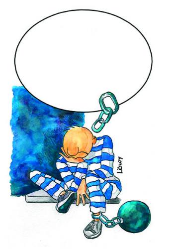 Cartoon: free thinking (medium) by dloewy tagged freedom