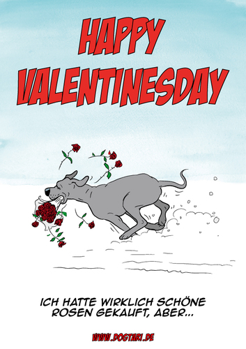 Cartoon: Valentinesday (medium) by dogtari tagged valentinesday,valentins,tag,deutsche,dogge,great,dane,hund,dogtari