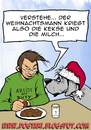 Cartoon: Kekse für den Weihnachtsmann (small) by dogtari tagged xmas weihnachtsmann great dane deutsche dogge weihnachten