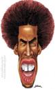 Cartoon: Ben Harper (small) by William Medeiros tagged caricature,humour,single,rock,music,