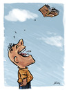 Cartoon: No Words (small) by William Medeiros tagged book,people