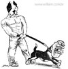 Cartoon: Pitboy (small) by William Medeiros tagged dog
