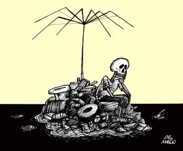 Cartoon: Alone (medium) by Dil tagged alone