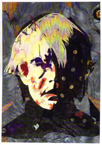 Cartoon: Andy Warhol (medium) by juniorlopes tagged illustration,caricature,portrait,andy warhol,portrait,karikatur,promi,persönlichkeit,prominent,künstler,kunst,pop art,grafiker,siebdruck,collage,illustration,andy,warhol,pop,art