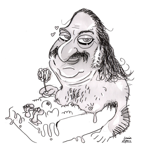 Cartoon: Ron Jeremy (medium) by juniorlopes tagged porno,ron,jeremy
