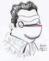 Cartoon: Luiz Guzman (small) by juniorlopes tagged luiz,guzman,actor