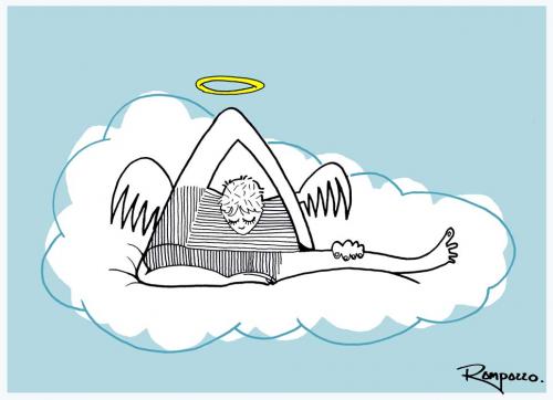 Cartoon: Broked angel (medium) by Marcelo Rampazzo tagged humor,engel,gott,himmel,wolke,jenseits,heilig,heiligenschein,glaube,religion,ehrfurcht,frömmigkeit,glaubensrichtung,glaubensbekenntnis,gottesfürchtigkeit,jesus christus,kirche,offenbarung,testament,christentum,christen,jesus,christus