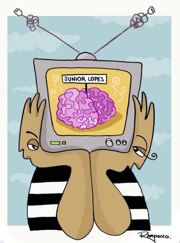 Cartoon: Junior Lopes (medium) by Marcelo Rampazzo tagged junior,lopes