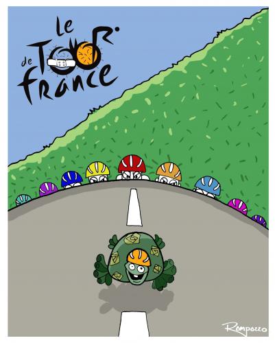 Cartoon: Le Toor de France (medium) by Marcelo Rampazzo tagged le,toor,de,france,tour de france,illustration,illustrationen,sport,sportler,fahrrad,fahrradfahrer,tour,de,france,radfahren,doping,leistung