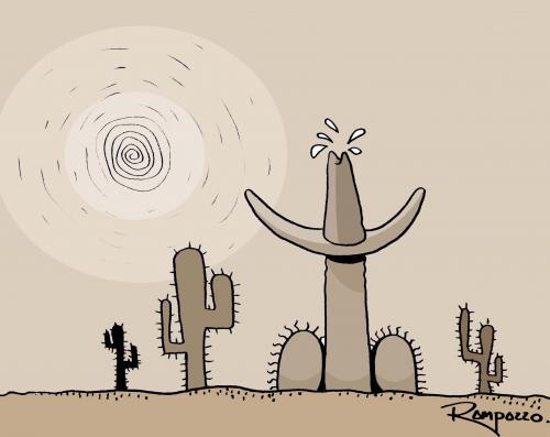 Cartoon: Mexico (medium) by Marcelo Rampazzo tagged mexico,mexiko,wüste,kakteen,sonne,trockenheit,männlichkeit,sexualität,hitze,wärme,geschlechtsteil,geschlechtsorgan,penis,genitalien,glied,ähnlichkeit,intimbereich,mann,nackt,sombrero,hut,kopfbedeckung