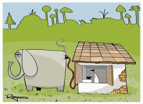 Cartoon: Natural gas (medium) by Marcelo Rampazzo tagged natural,gas,natur,umwelt,elefant,tiere,gas,gasherd,herd,wohnen,kochen,elektrogeräte,geräte,innovation,alternative,öko,bio,abgase,energie,versorgung,wohnung,hause