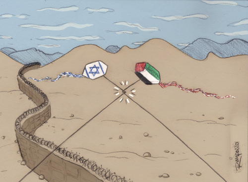 Cartoon: Palestine (medium) by Marcelo Rampazzo tagged war,palestine,gaza,courtyard