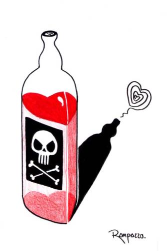 Cartoon: Poison (medium) by Marcelo Rampazzo tagged poison,medizin,medikamente,flasche,gift,portion,dosis,einteilung,gesundheit,menge,missbrauch,tod,sterben,gefahr,vergiften