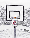 Cartoon: Decisive moment (small) by Marcelo Rampazzo tagged decisive,moment,recicle,basket,garbage